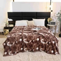 Pătură Pufoasă Cocolino 200 × 230 cm,Maro