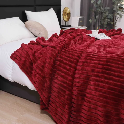 Pătură Pufoasă Cocolino 200 × 230 cm,Bordo