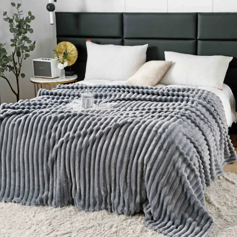 Pătură Pufoasă Cocolino 200 × 230 cm,Gri Deschis