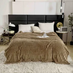 Pătură Pufoasă Cocolino 200 × 230 cm,Maro Deschis