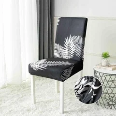 Huse Elastice pentru Scaune, Set 6 Piese, Negru