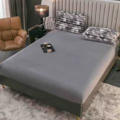 Lenjerie de Pat Cocolino cu Blăniță tip Iepuraș, Shorthair, Gofrată – 4 Piese, Cu Elastic, Ultra-Pufoasă