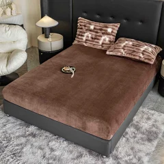 Lenjerie de Pat Cocolino cu Blăniță tip Iepuraș,multicolor – 4 Piese, Cu Elastic