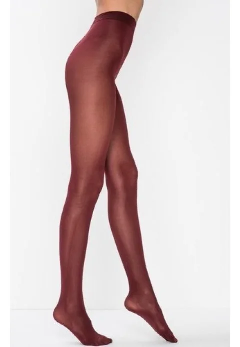 Dres Damă Penti Micro 70 DEN, Opac și Lucios, Bordo