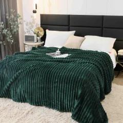Pătură Pufoasă Cocolino 200 × 230 cm,Verde Inchis