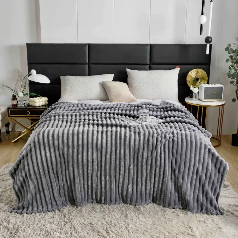 Pătură Pufoasă Cocolino 200 × 230 cm,Gri Deschis