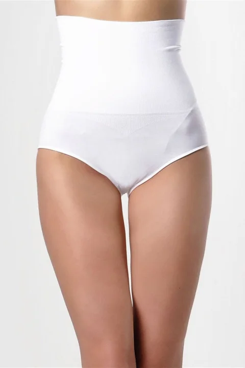 Corset Modelator Damă cu Chilot Clasic,Alb — imagine 1