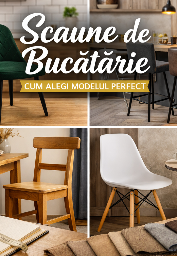 Scaune de bucătărie – ghid complet pentru alegerea modelului perfect