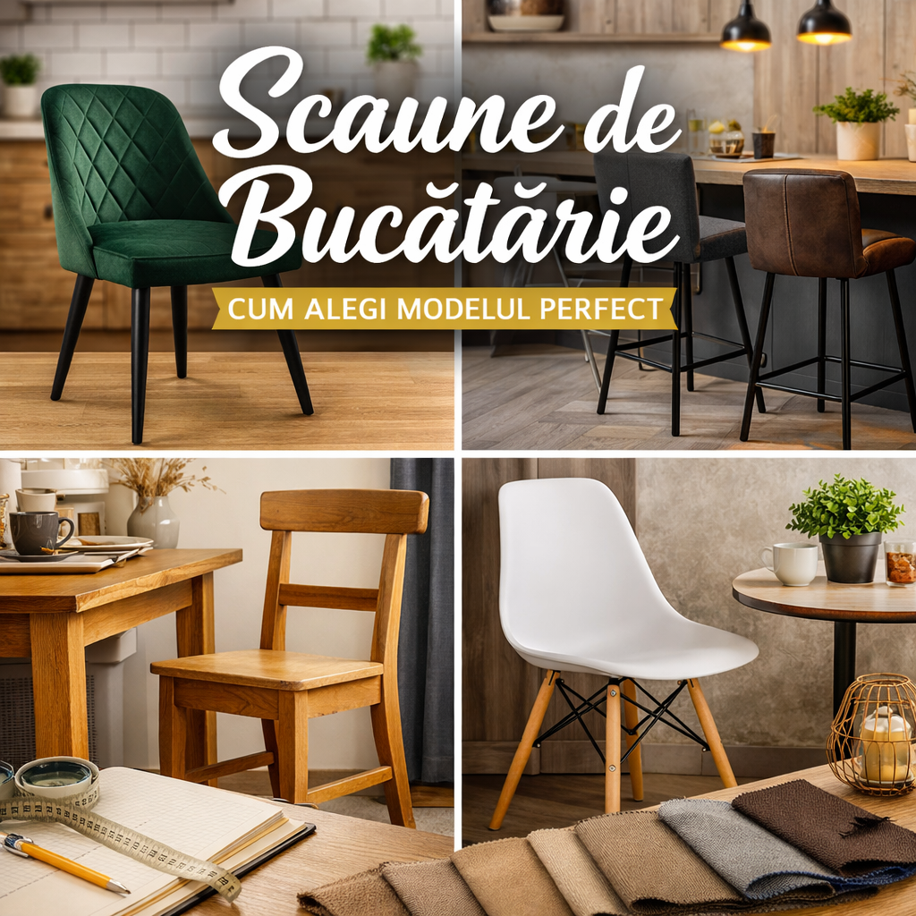 Scaune de bucătărie – ghid complet pentru alegerea modelului perfect