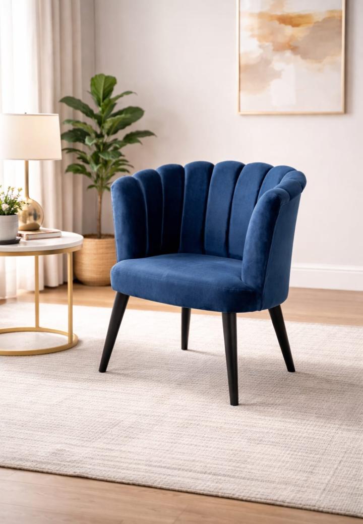 Fotoliu Modern Lara Albastru