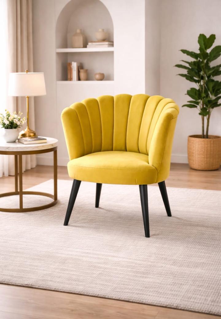 Fotoliu Modern Lara Galben