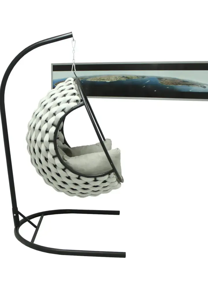 Leagăn Exterior Rotund din Poliester