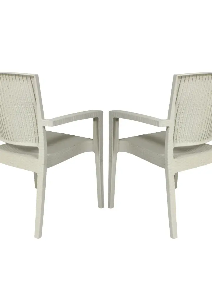 Set 4 Scaune Grădină Vega Crem