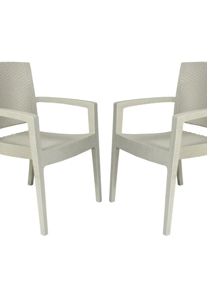 Set 4 Scaune Grădină Vega Crem