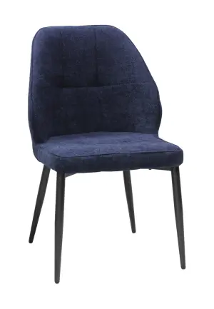 Scaun Velto Albastru din Material Textil