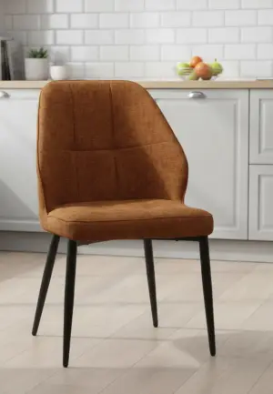 Scaun Velto Cărămiziu din Material Textil