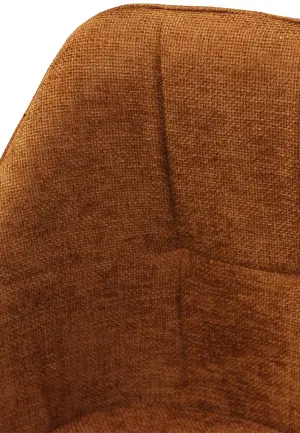 Scaun Velto Cărămiziu din Material Textil