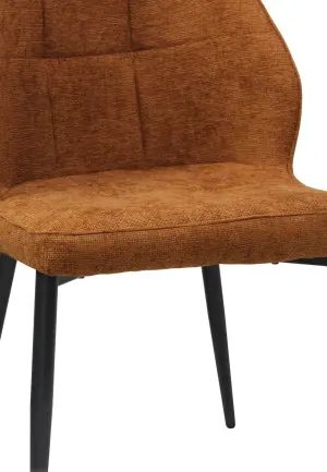 Scaun Velto Cărămiziu din Material Textil