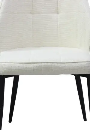 Scaun Velto Crem din Material Textil