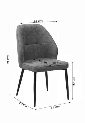 Scaun Velto Capucino din Material Textil