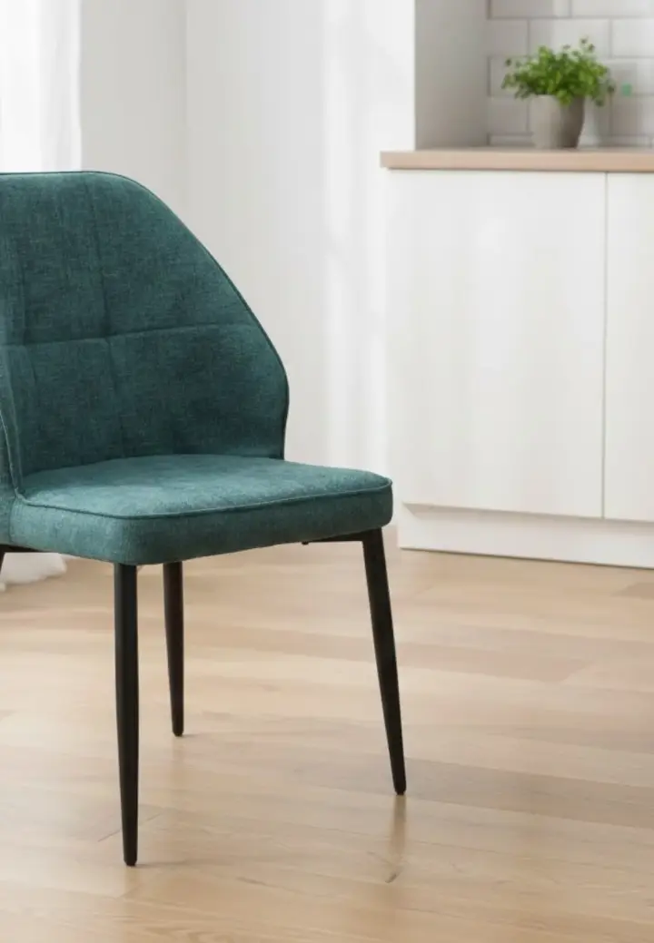 Scaun Velto Turcoaz din Material Textil