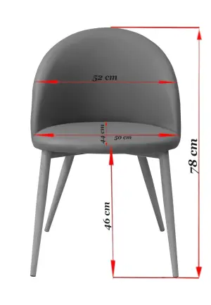 Scaun Bella Verde Aqua cu Picior Negru din Textil