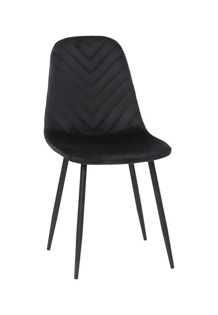 Scaun Bya Negru din Catifea Babyface