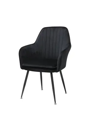 Scaun Coral Negru Catifea Babyface