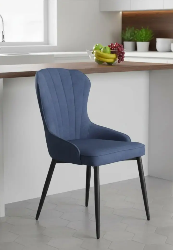 Scaun Linea Albastru Catifea Babyface