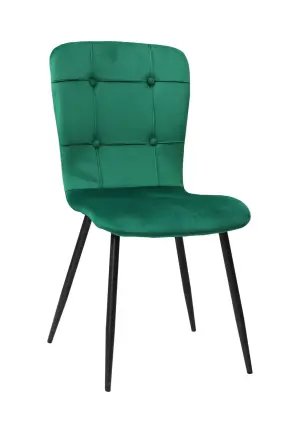 Scaun Luca Verde din Catifea Babyface