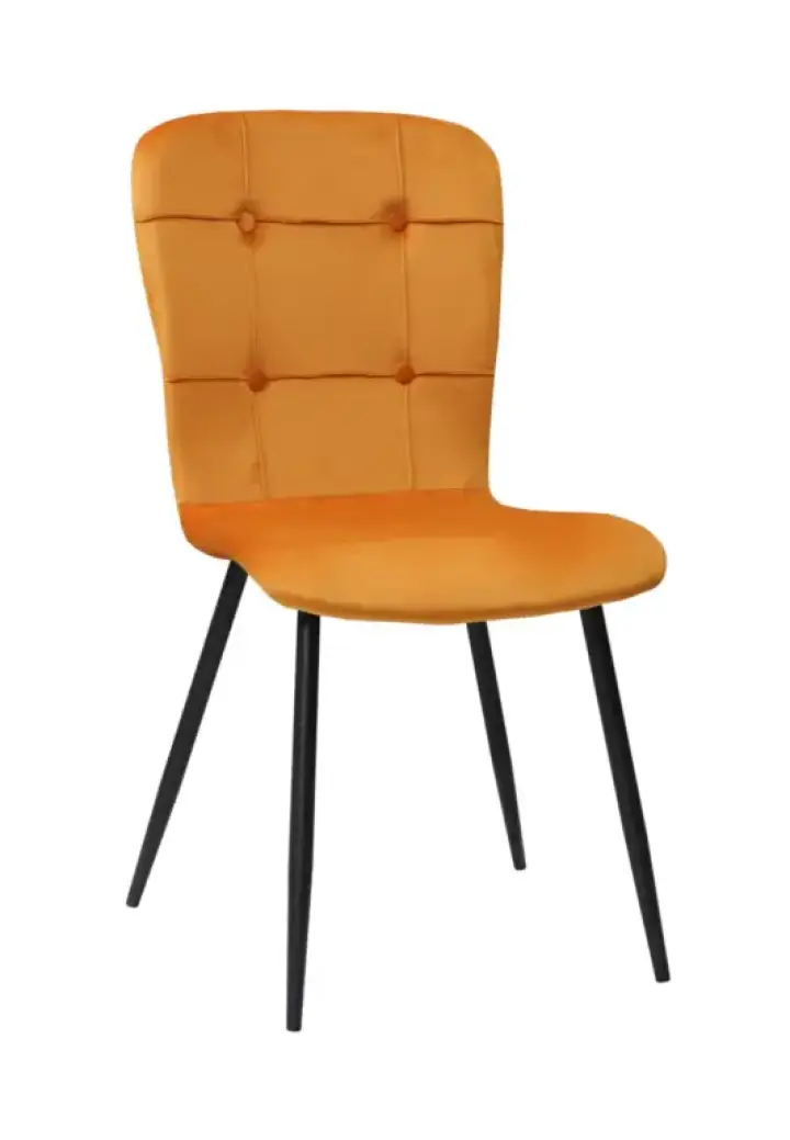 Scaun Luca Portocaliu din Catifea Babyface