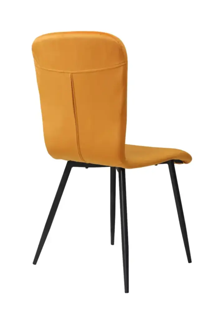 Scaun Luca Portocaliu din Catifea Babyface