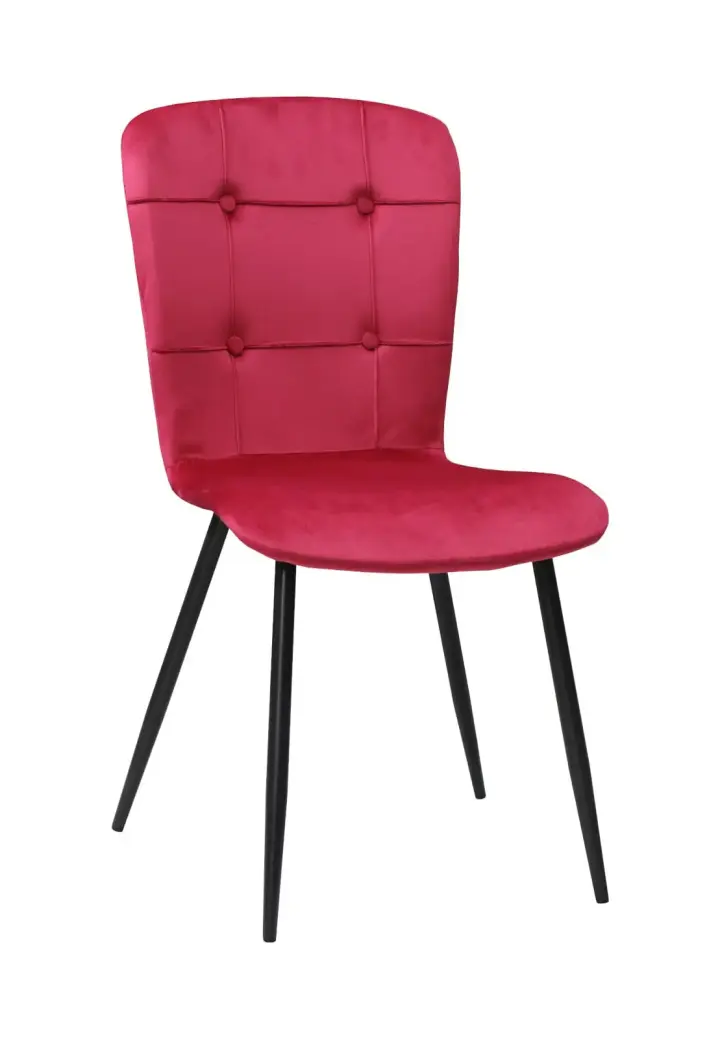 Scaun Luca Roșu Fucsia din Catifea Babyface