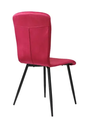 Scaun Luca Roșu Fucsia din Catifea Babyface