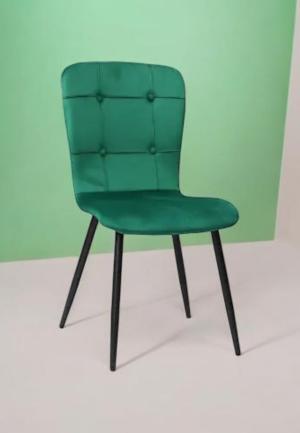Scaun Luca Verde din Catifea Babyface