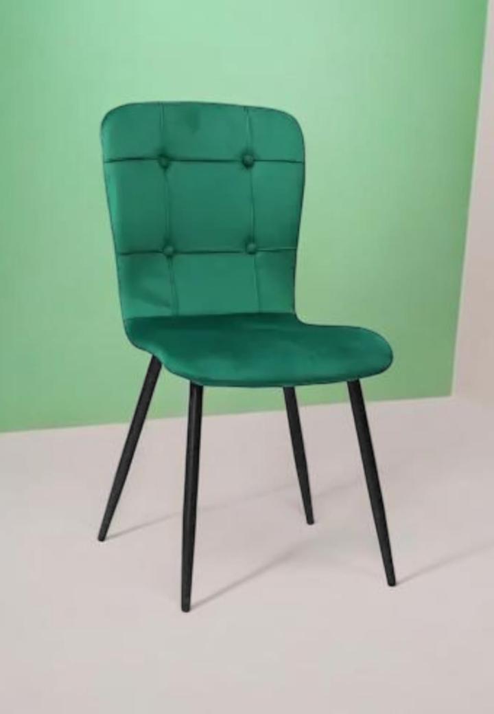 Scaun Luca Verde din Catifea Babyface