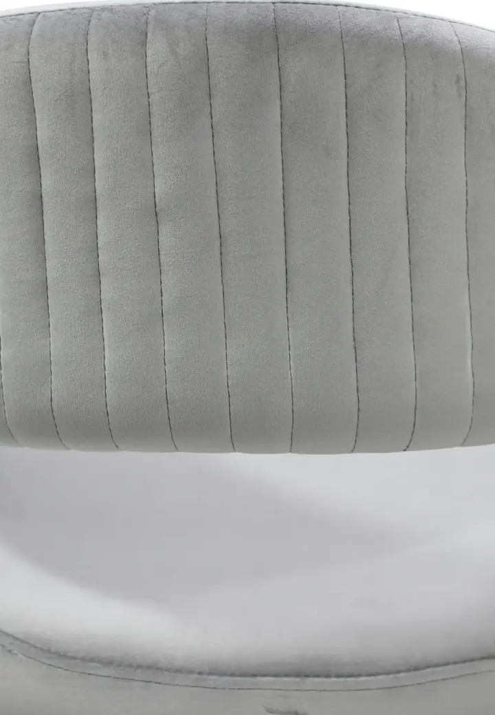 Scaun Monaco Gri din Catifea Babyface