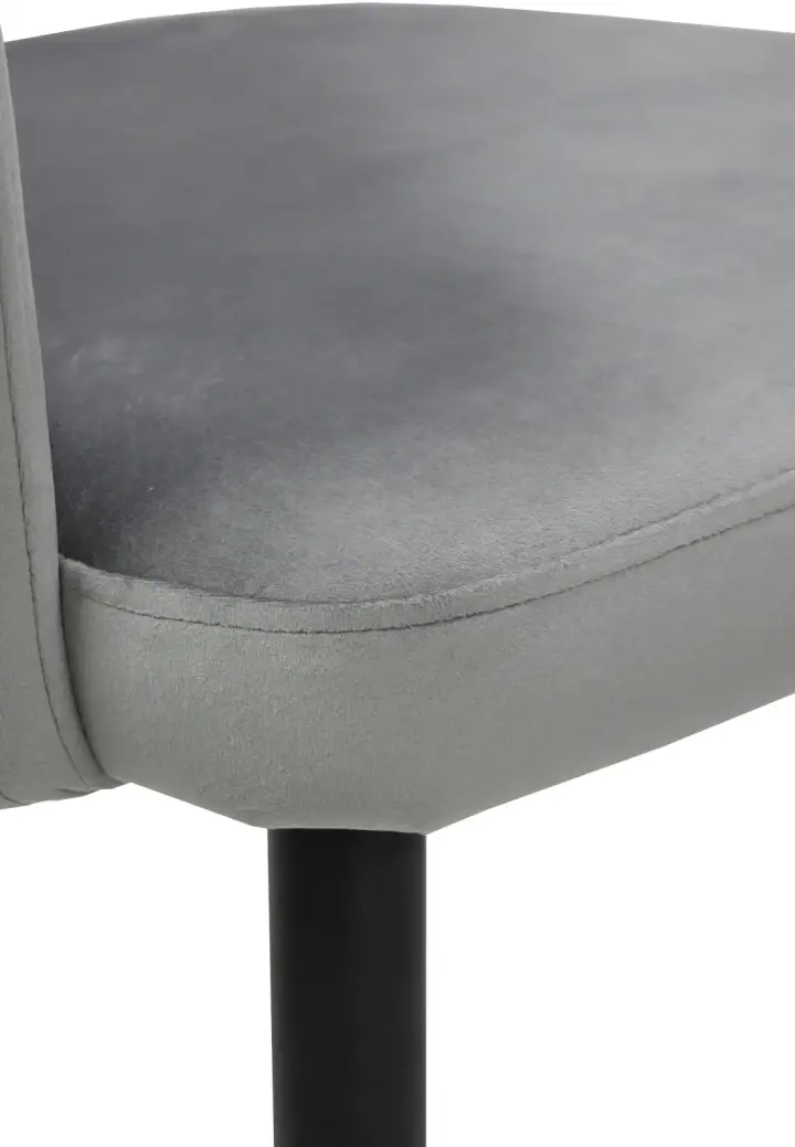 Scaun Monaco Gri din Catifea Babyface