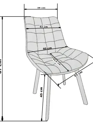 Scaun Onix Albastru din Catifea Babyface