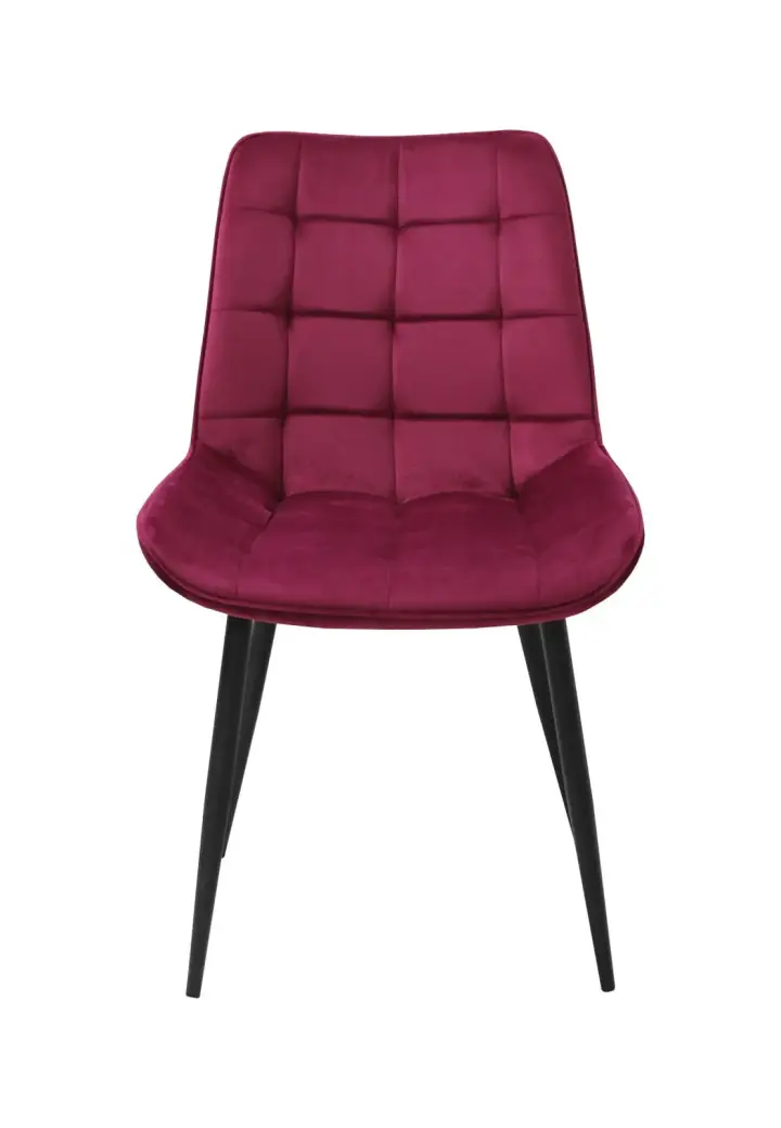 Scaun Onix Bordo din Catifea Babyface