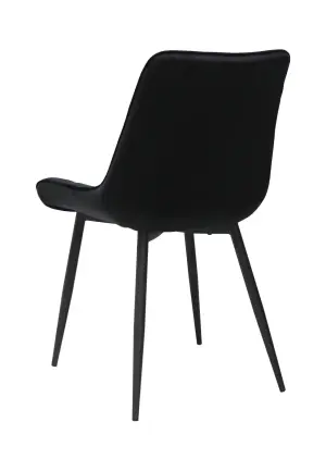 Scaun Onix Negru din Catifea Babyface