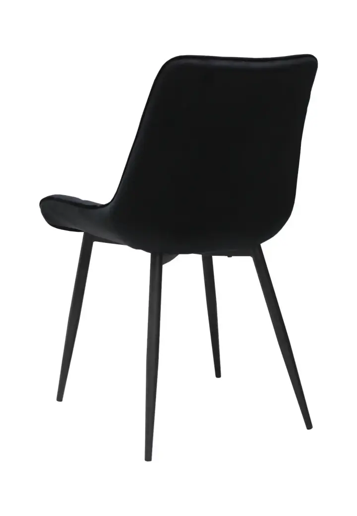 Scaun Onix Negru din Catifea Babyface