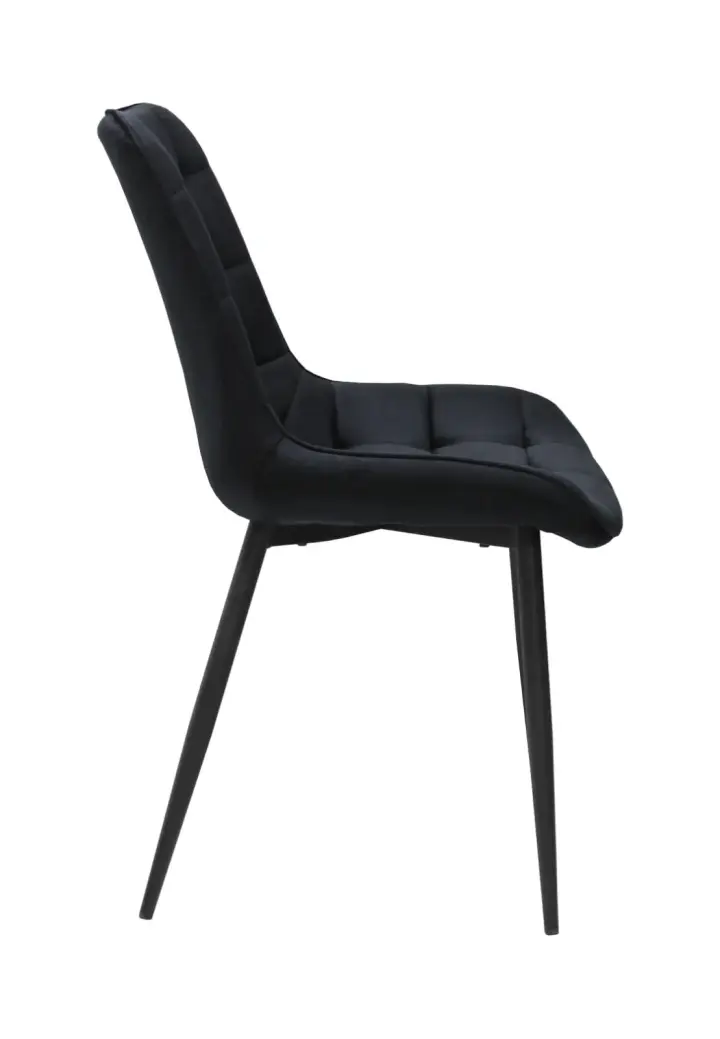 Scaun Onix Negru din Catifea Babyface