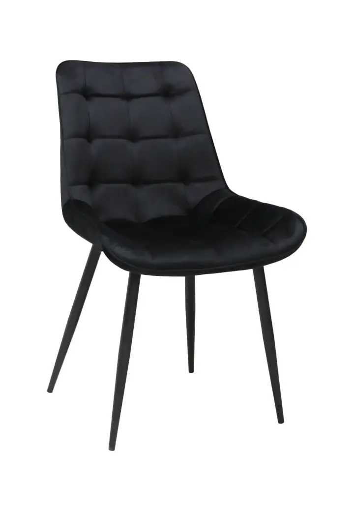 Scaun Onix Negru din Catifea Babyface