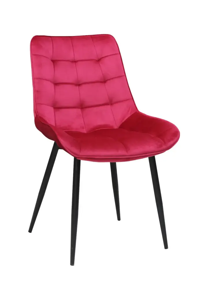 Scaun Onix Roșu Fucsia din Catifea Babyface