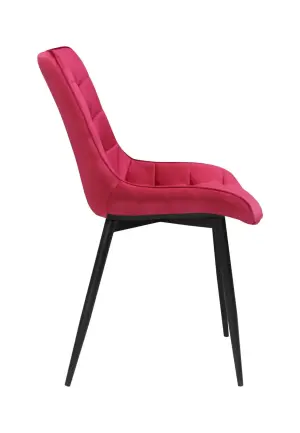 Scaun Onix Roșu Fucsia din Catifea Babyface