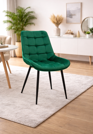 Scaun Onix Verde din Catifea Babyface