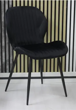 Scaun Opal Negru– Catifea Babyface