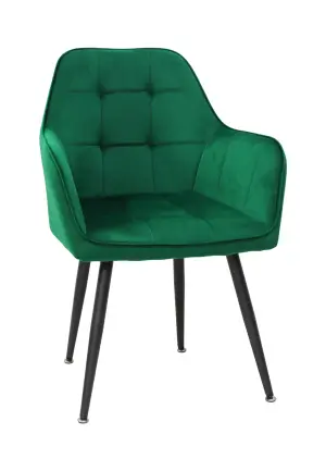 Scaun Perla Verde din Catifea Babyface