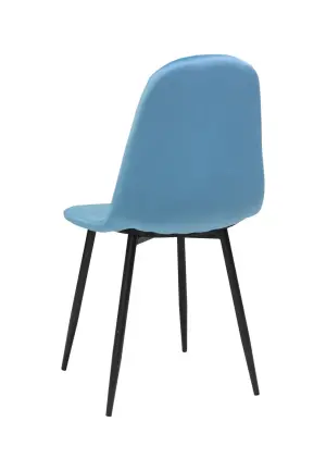 Scaun Rya Catifea Babyface Albastru Deschis